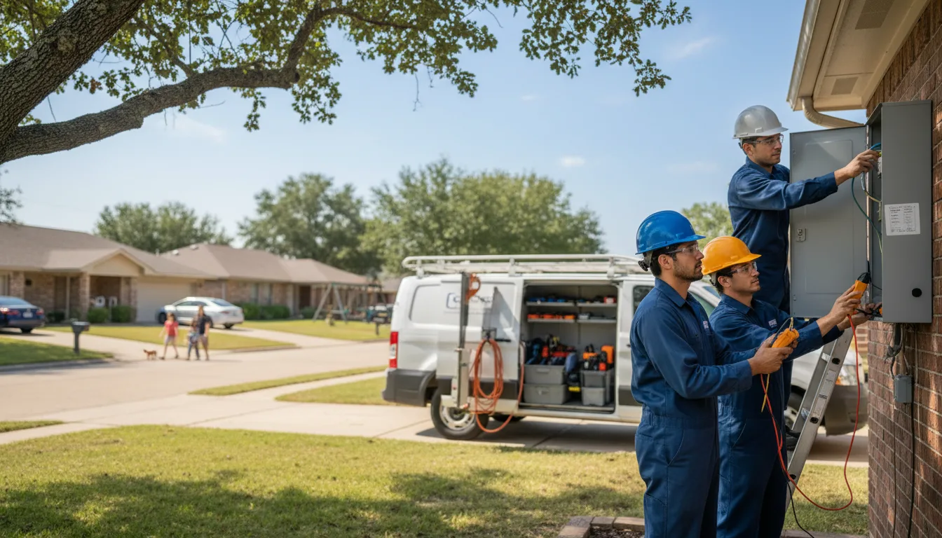 Certified electrician providing emergency electrical services in Hatch, NM